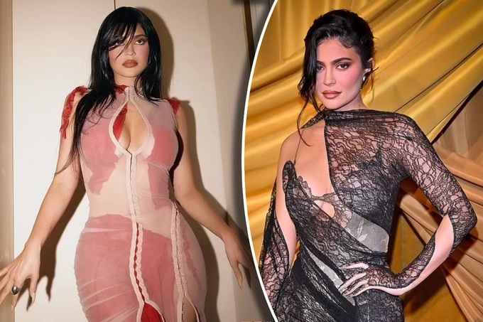 Phong cách thời trang nude của Kylie Jenner