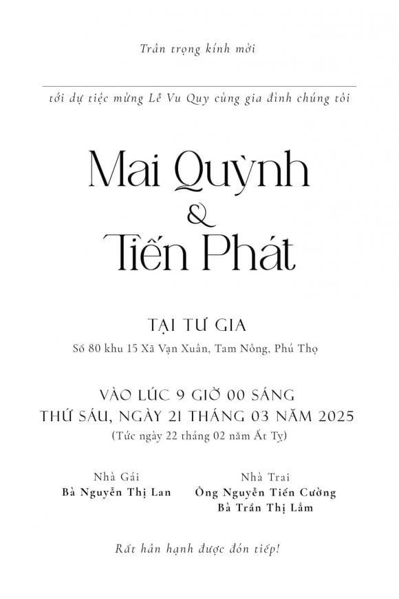 Quỳnh Lương công khai ngày tổ chức đám cưới
